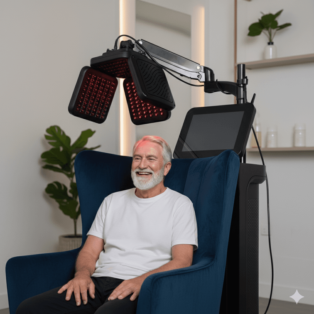 LLLT Treatment Session